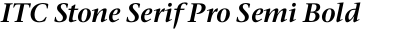 ITC Stone Serif Pro Semi Bold Italic